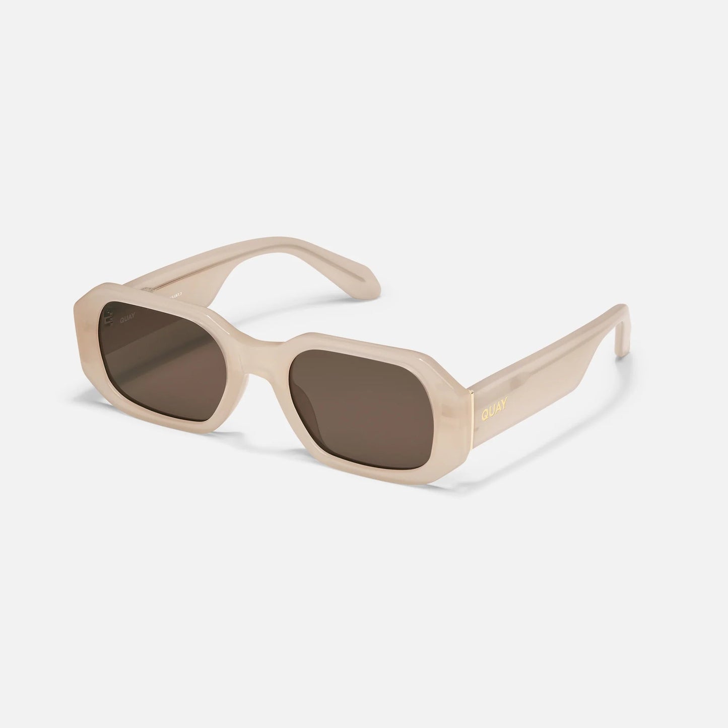 Quay - Hyped Up Narrow Hexagon Sunglasses