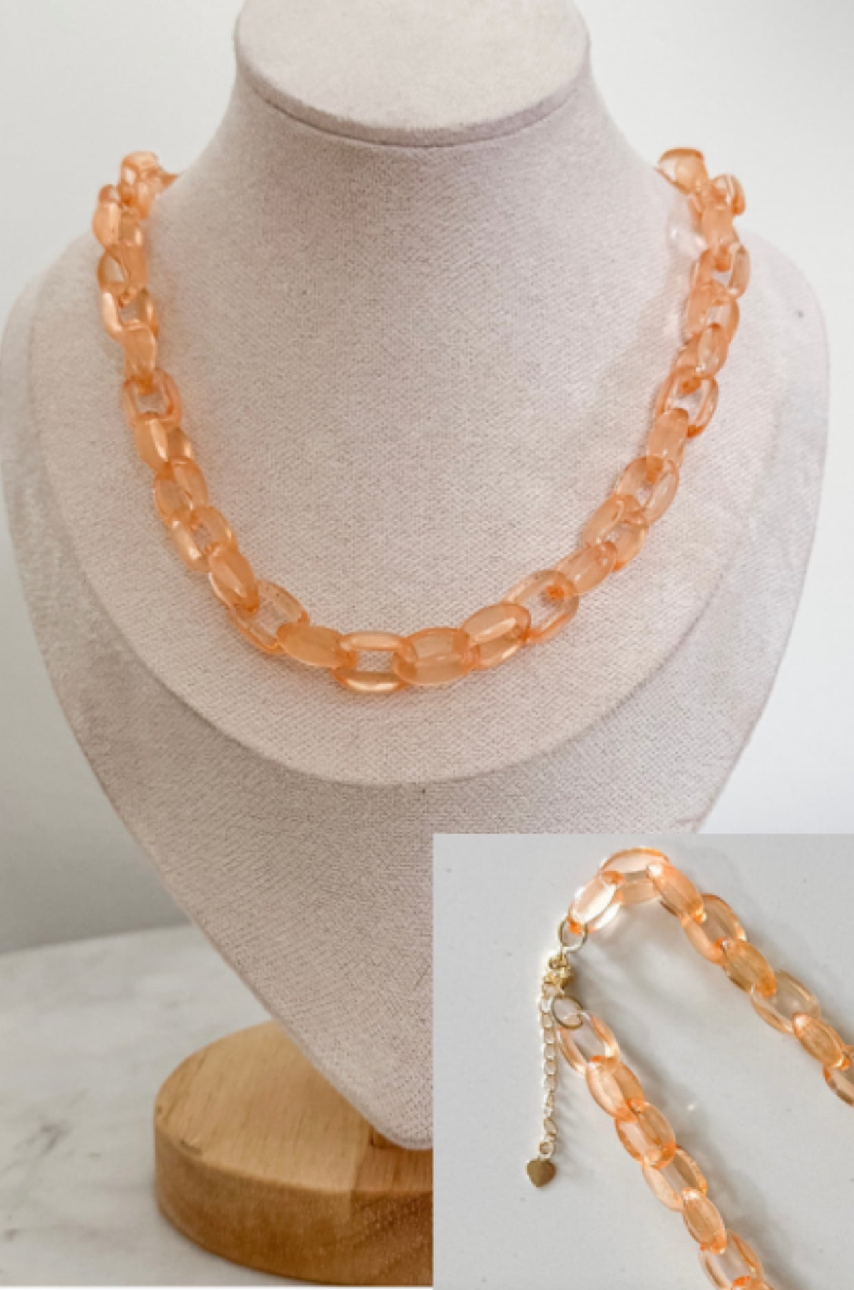 Orange Acrylic Chain