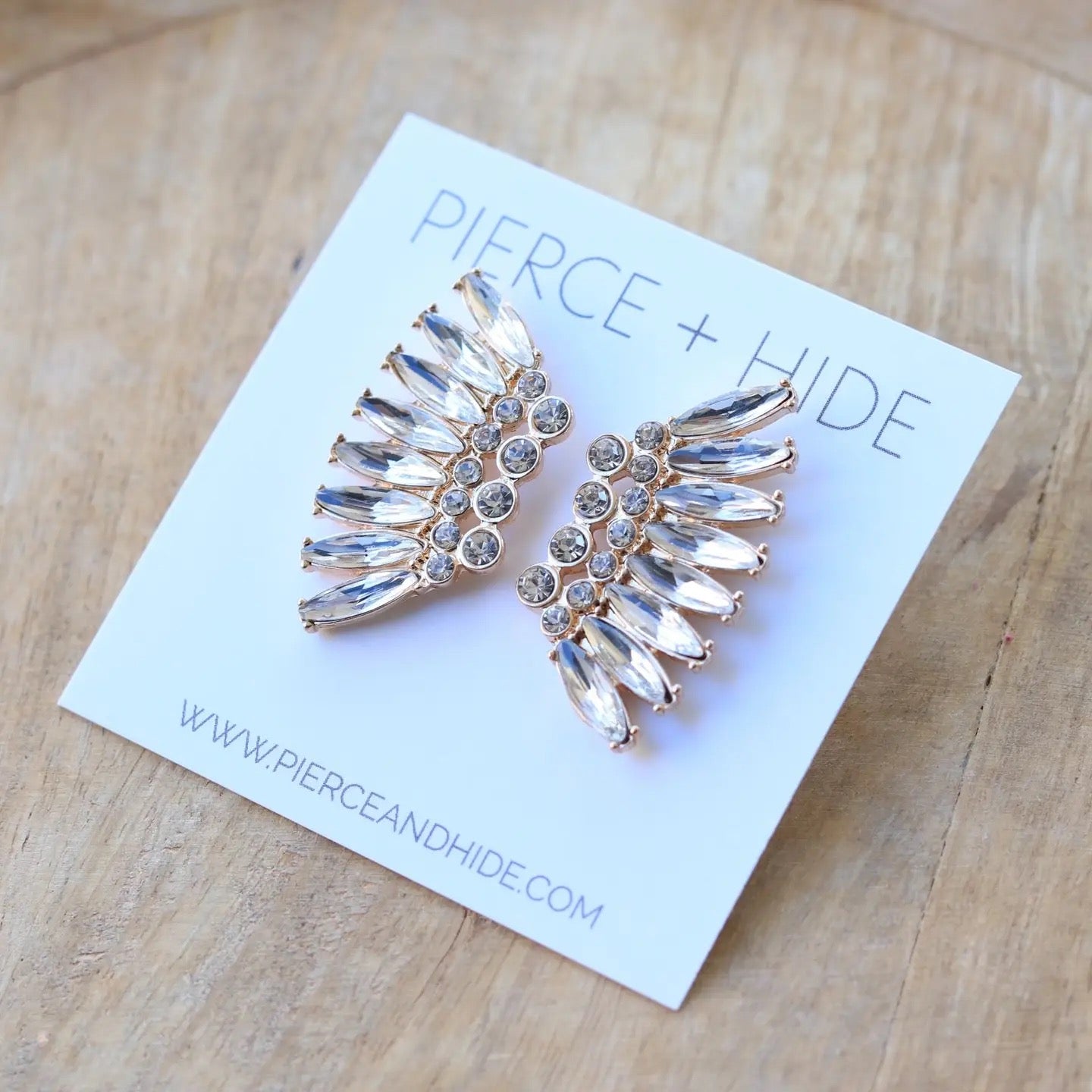 Halo Marquis Pave Wing Earring
