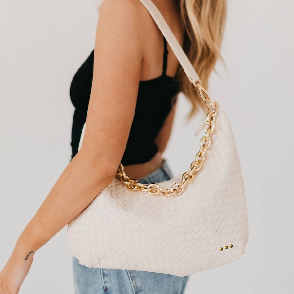 Sienna Woven Shoulder Bag