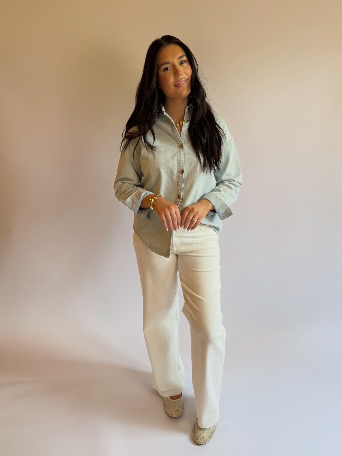 Elowen Denim Top