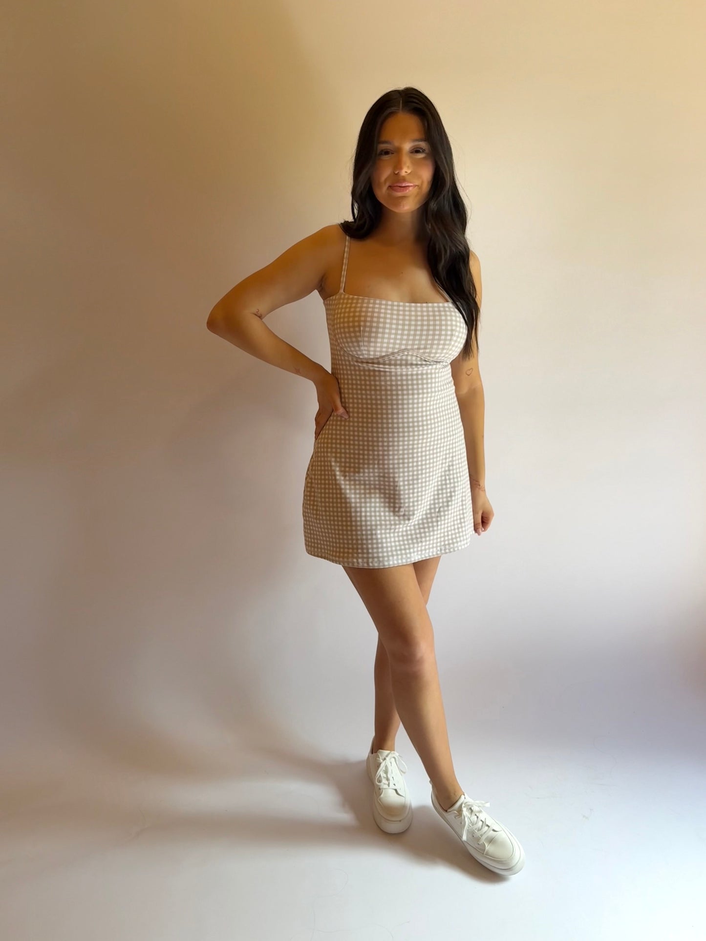Sweetheart Gingham Athletic Dress