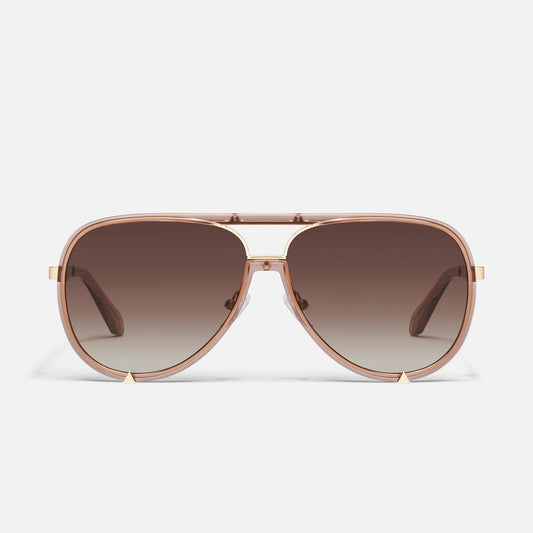 Quay - High Profile Large Aviator Frame Sunglasses