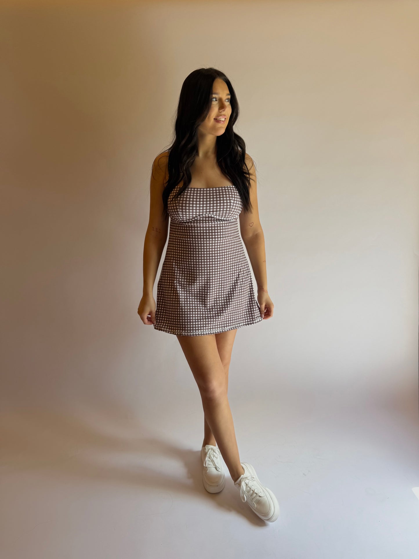 Sweetheart Gingham Athletic Dress