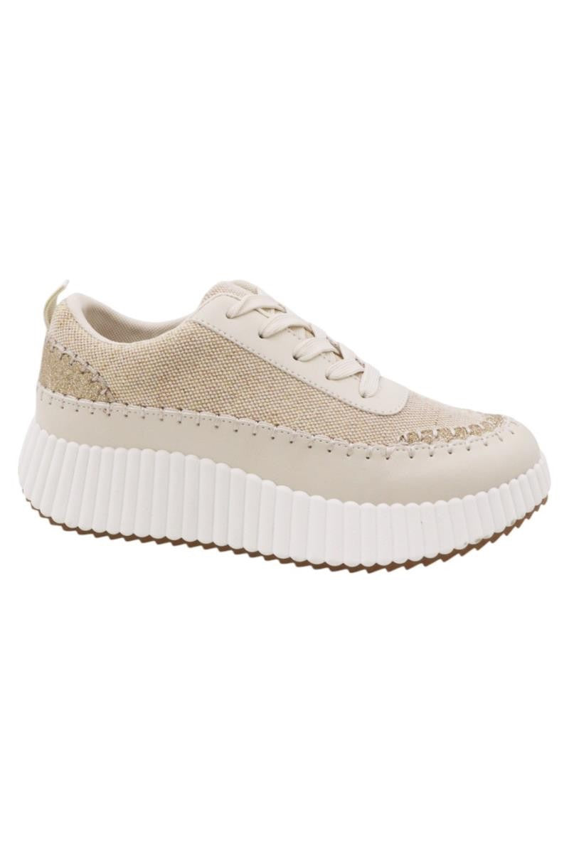 Belle Platform Sneaker - Beige