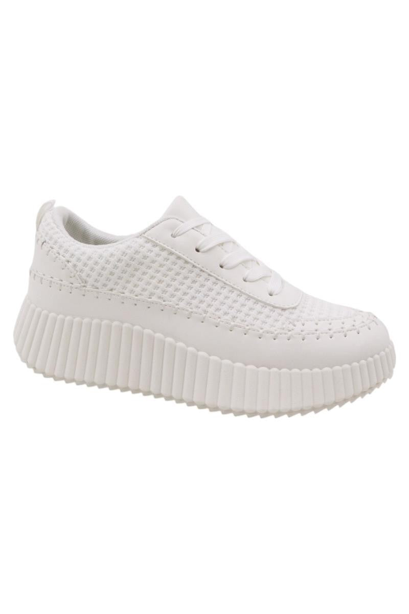 Belle Platform Sneaker -White