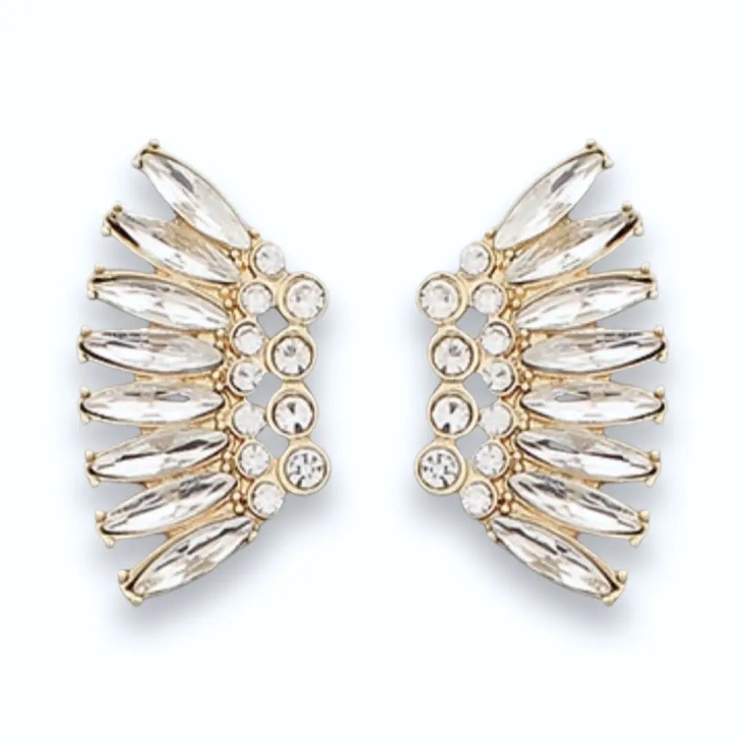 Halo Marquis Pave Wing Earring