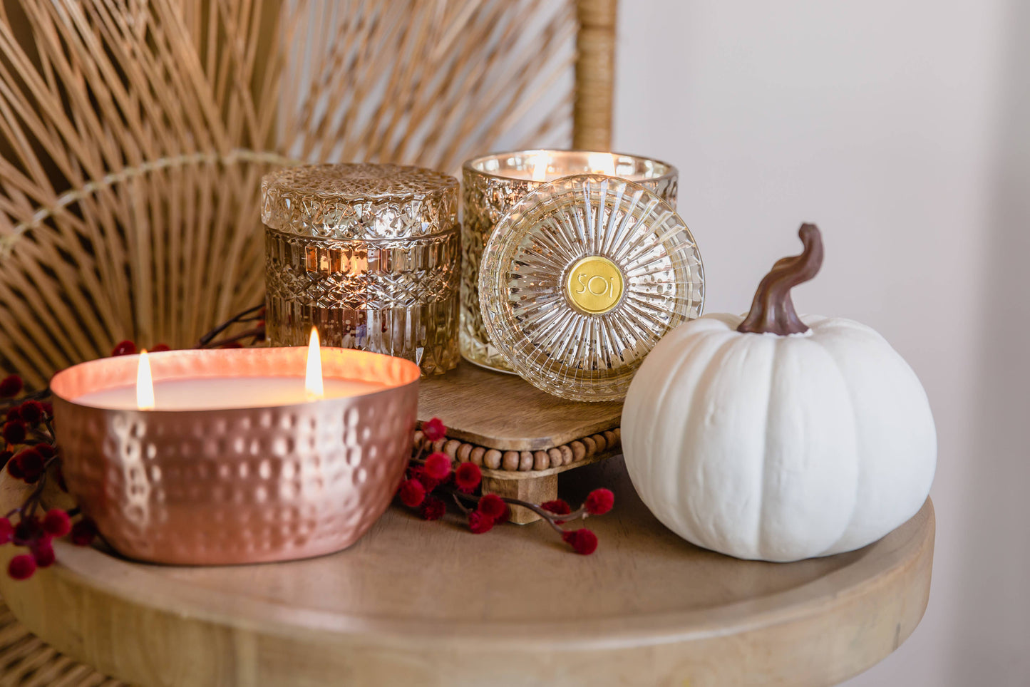 Pumpkin Chai 8oz Petite Shimmer Candle